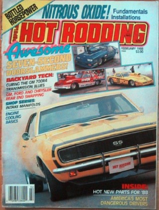 POPULAR HOT RODDING 1988 FEB - RAM AIR V, 427 MACH, WOODIE